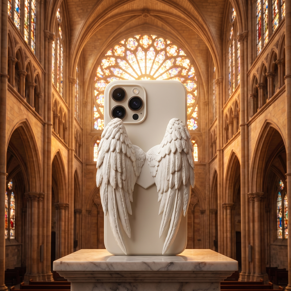 Angel Wings Case — Bone