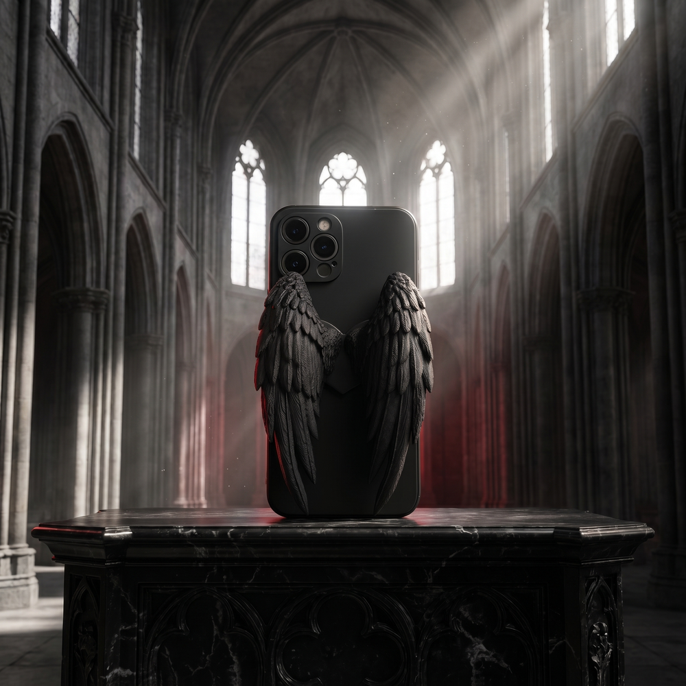 Angel Wings Case — Obsidian