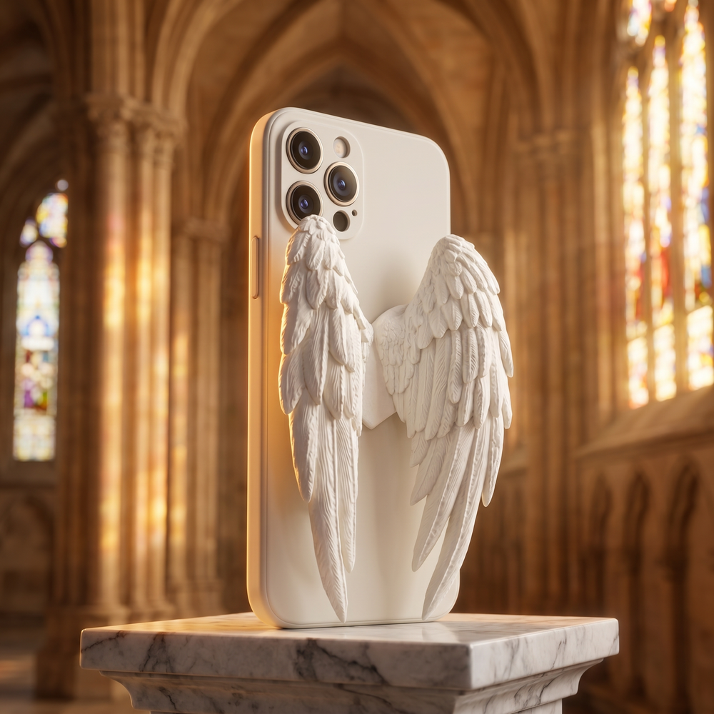 Angel Wings Case — Bone