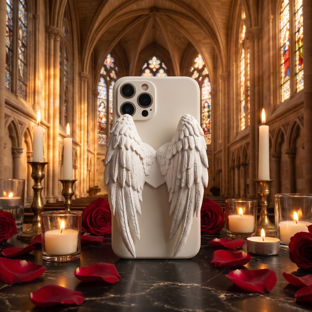 Angel Wings Case — Bone