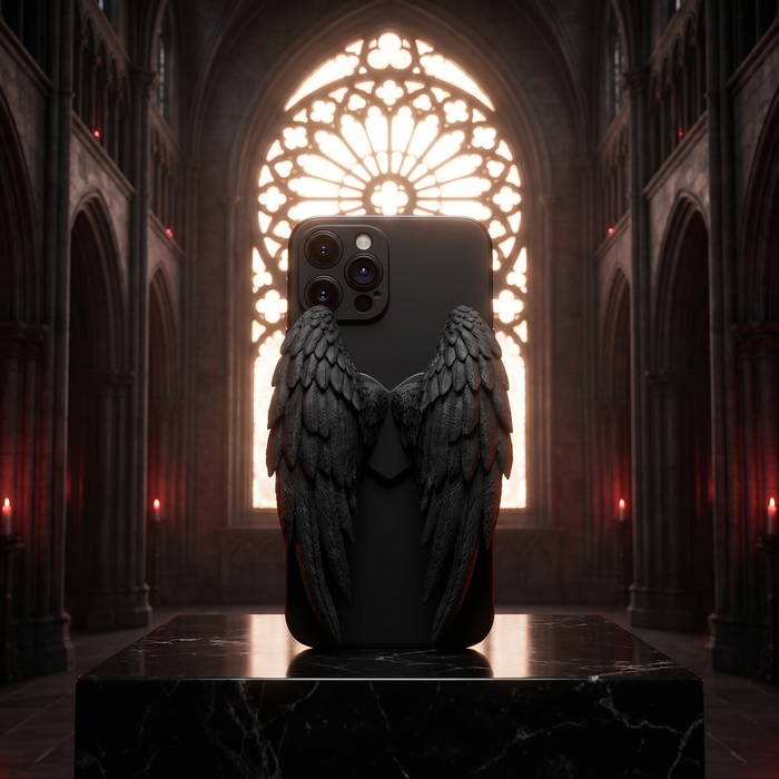 Angel Wings Case — Obsidian