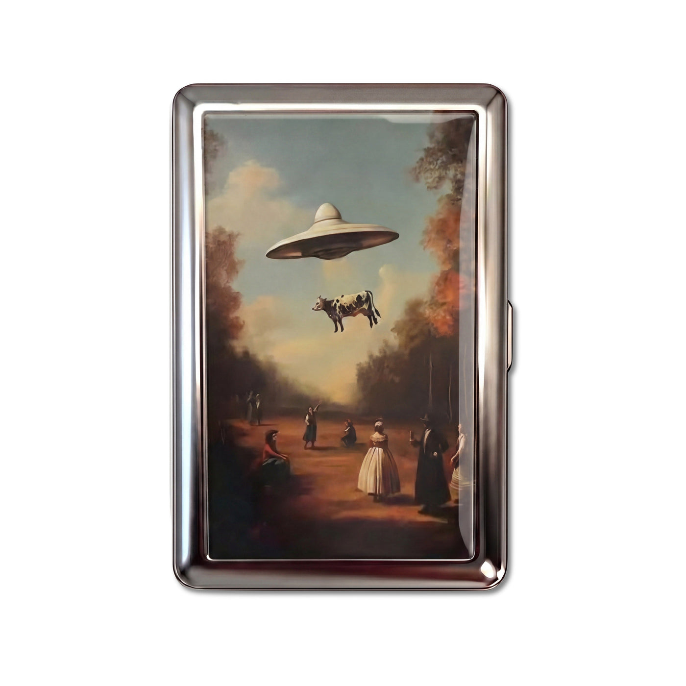 Bovine Abduction — Metal Card Case