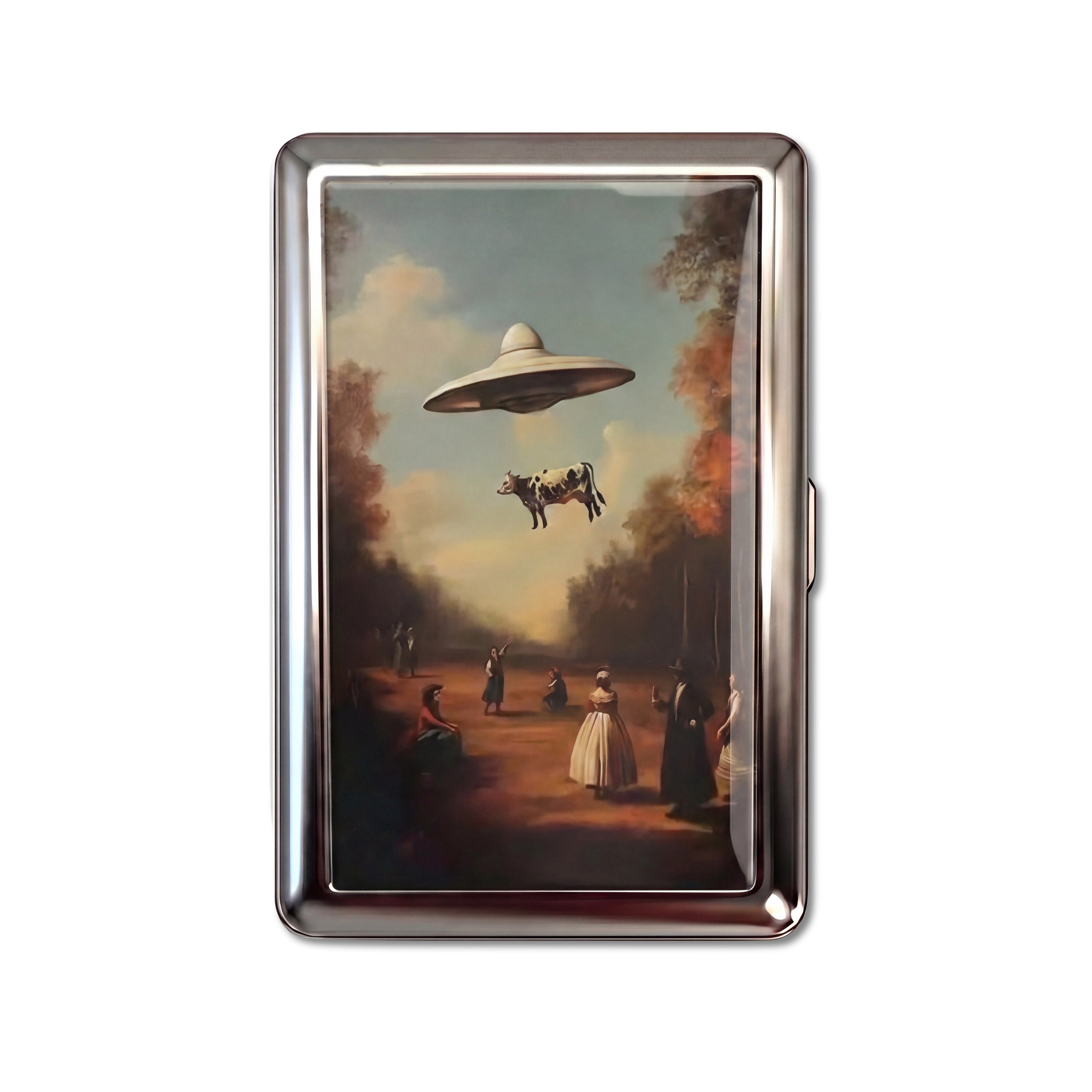 Bovine Abduction — Metal Card Case